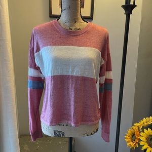 PINK- ROSE
Long sleeve shirt Tri-color, pink, white, blue